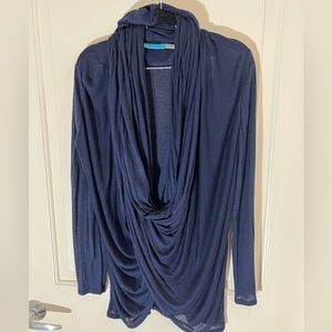 Alice + Olivia Drape Wrap Around Cardigan